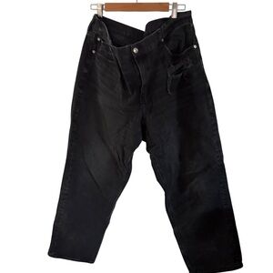 American Eagle High-Rise Mom Jean Black Denim Size 20